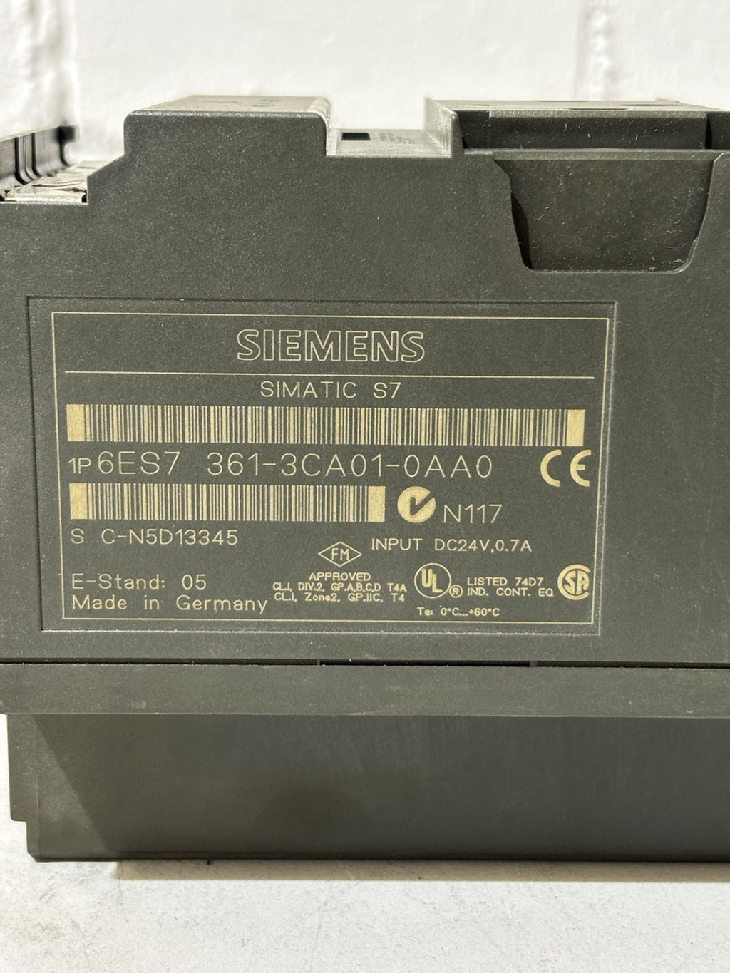 SIEMENS 6ES7 361-3CA01-0AA0 Simatic S7