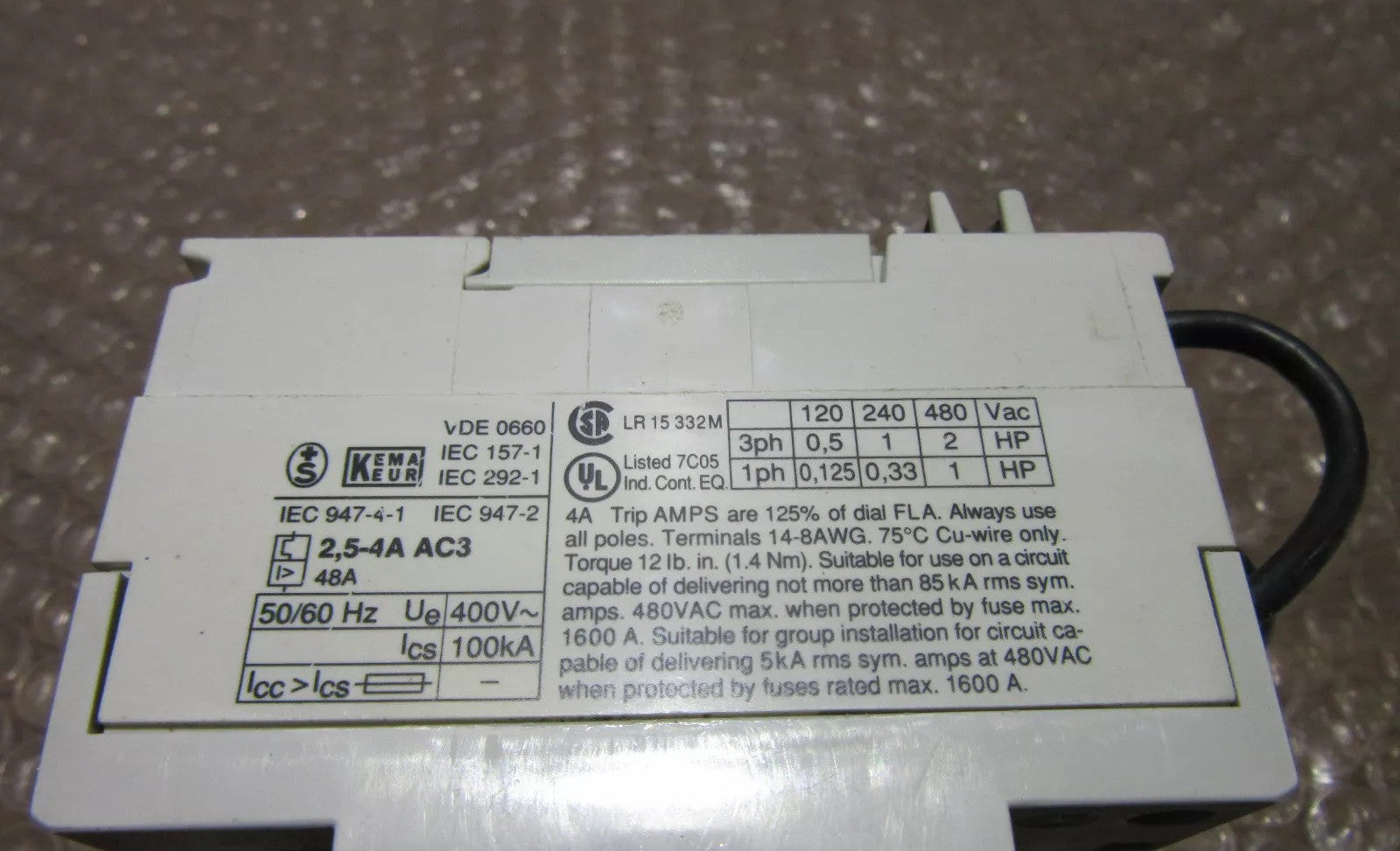 ABB Smissline Motorschutzschalter MS 325 690V