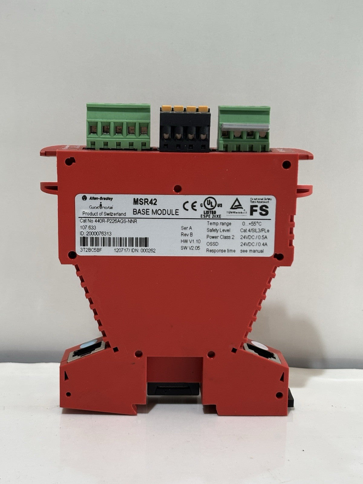 Allen-Bradley MSR42 Base Module 440R-P226AGS-NNR S:A R:B Basismodul