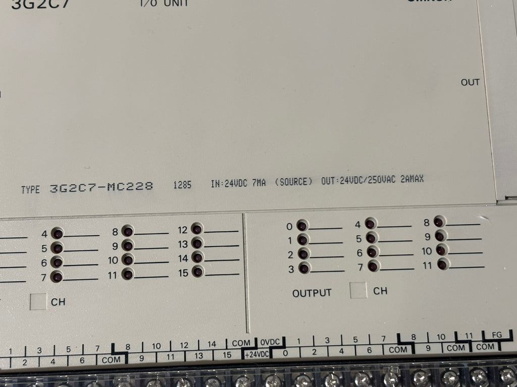 Omron C20 TYPE 3G2C7-MC228 Programmable Controller