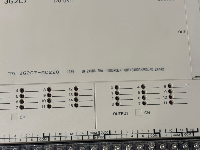 Omron C20 TYPE 3G2C7-MC228 Programmable Controller