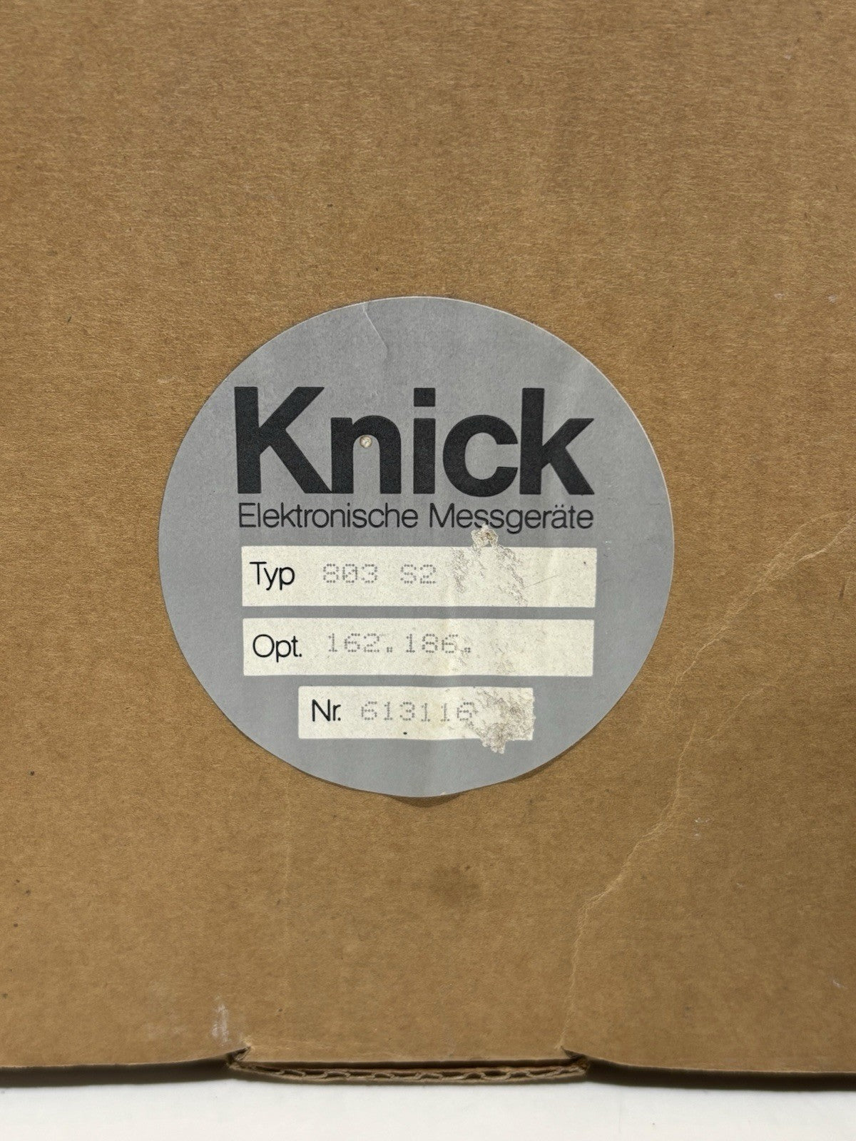 Knick Typ 803 S2 Opt. 162.186 Digital-Anzeiger