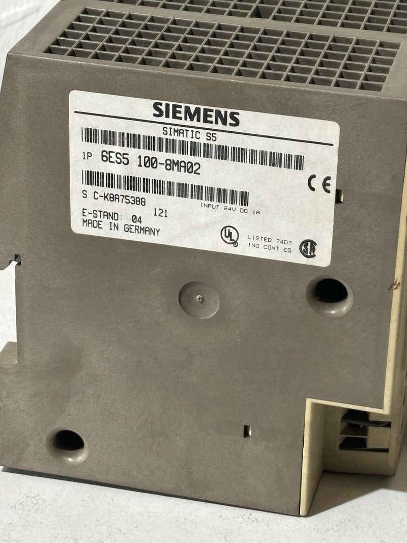 Siemens Simatic S5 6ES5 100-8MA02 S5-95U E-Stand: 04