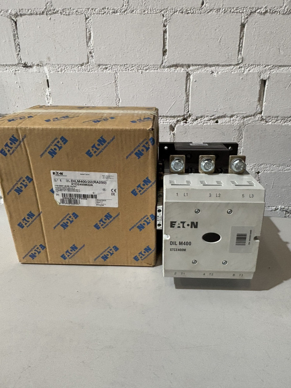 EATON DILM400/22 (RA250) 200KW Spulenspannung/Coil  110-250V 40-60Hz/DC
