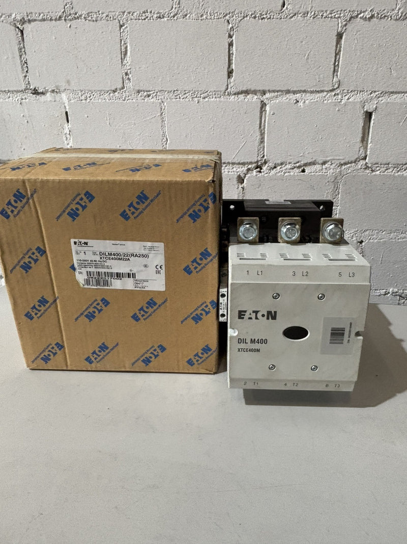 EATON DILM400/22 (RA250) 200KW Spulenspannung/Coil  110-250V 40-60Hz/DC