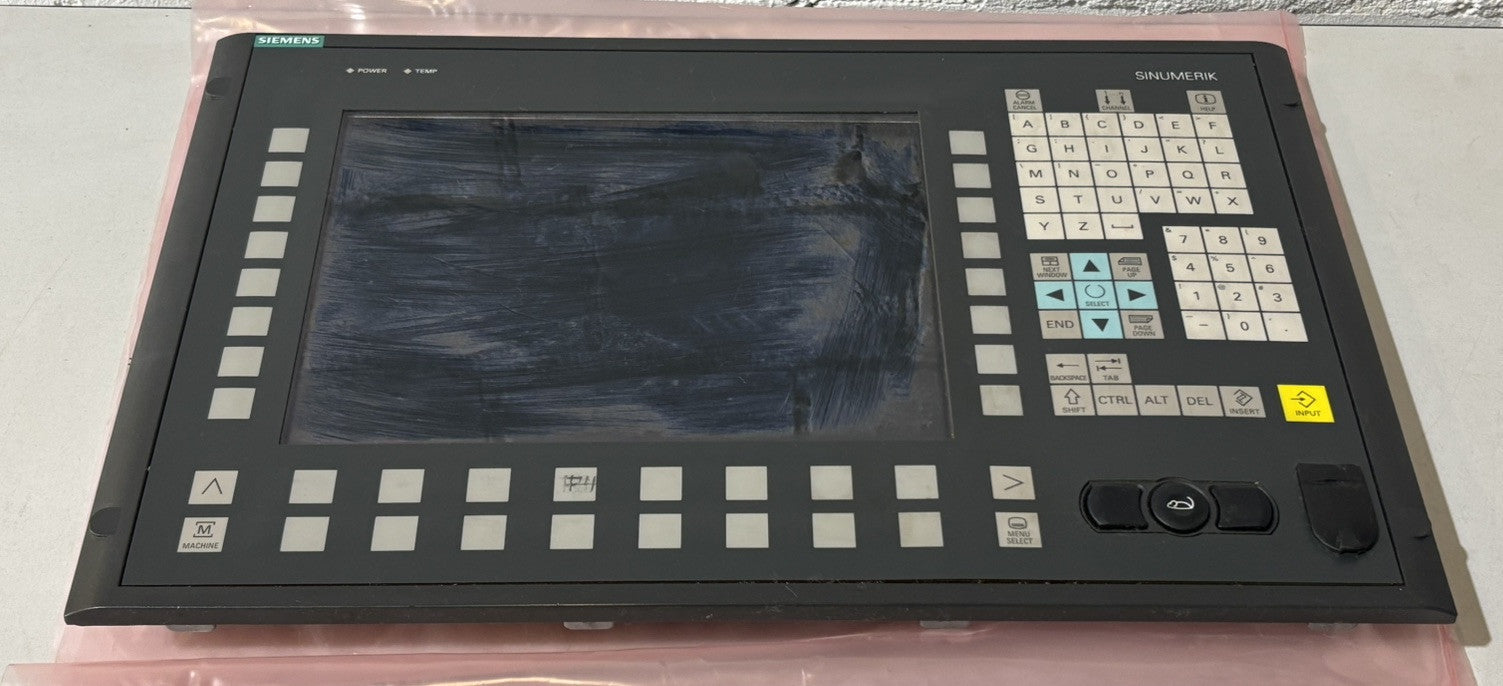 Siemens Sinumerik 6FC5203-0AF02-0AA1 VERSION: E OP 012 Operator Panelfront