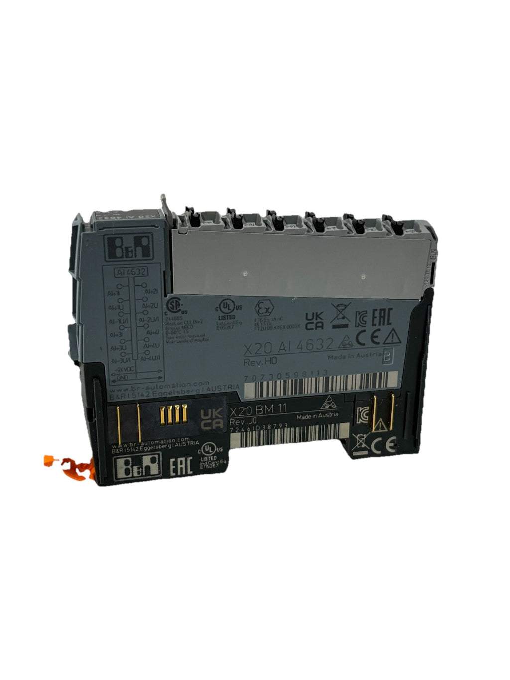 B&R Automation X20 AI 4632 AI Modul + Trägermodul X20 BM11 Analoges Inputmodul