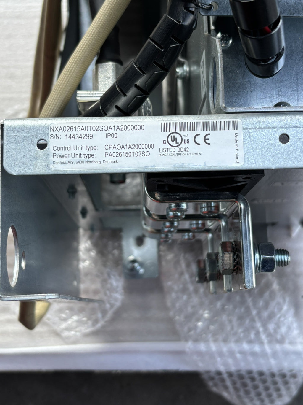 VACON NXA02615A0T02SOA1A2000000 U2: 465/800 VDC 308A	PA026150T02SO Power Unit