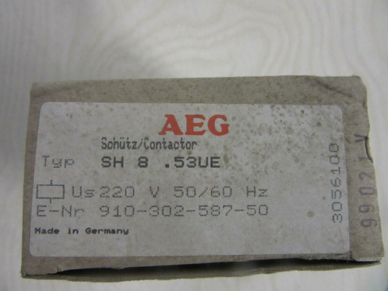 2 Stück AEG Typ SH8.53UE Schütz/Contactor