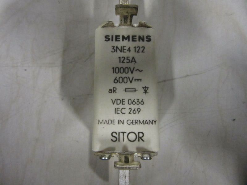 3x Siemens Sitor HLS-Sicherungseinsatz 3NE4 122 125A