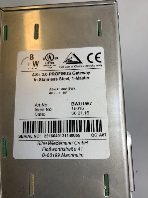 Bihl+Wiedemann BWU1567 AS-i 3.0 PROFIBUS