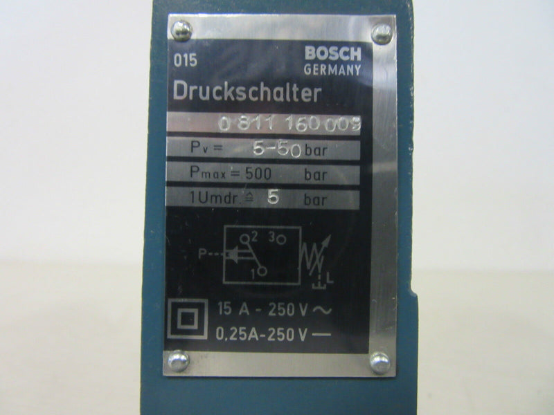 Bosch Druckschalter 5-50bar 0 811 160 009 -unused-