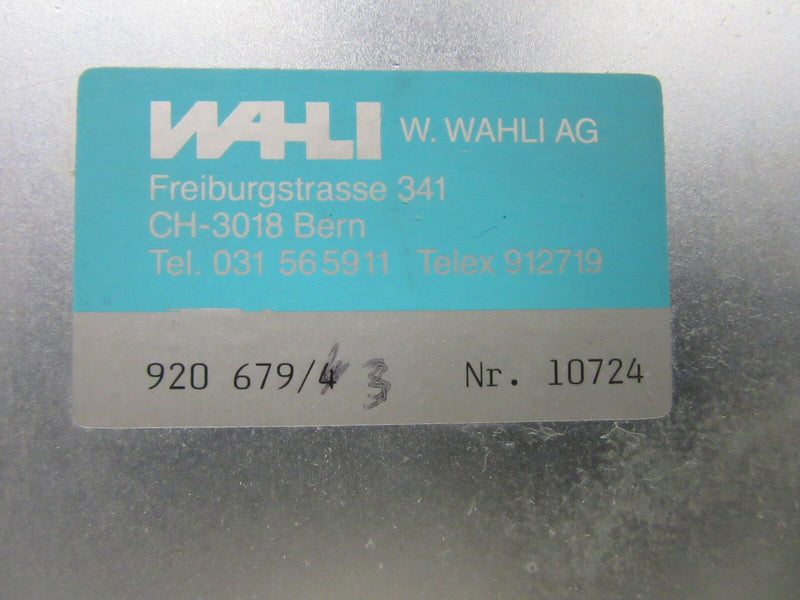 Rieter EZA 1 WAHLI 250 VAC 24 VDC -used-