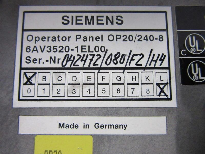 Siemens OP Op20/240-8 6AV3520-1EL00