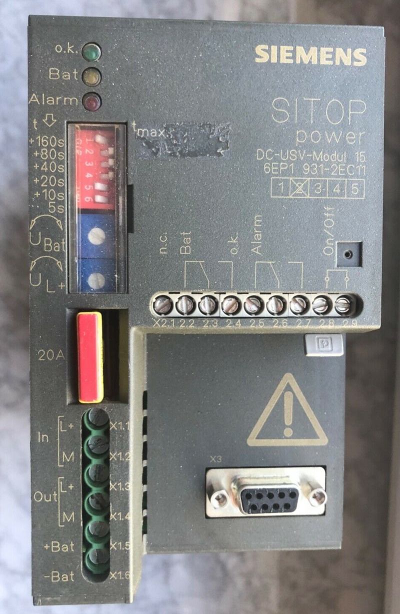 Siemens Simatic S7 Power DC-USV-Modul 15 6EP1 931-2EC11 6EP1 931-2EC11 E-Stand:2