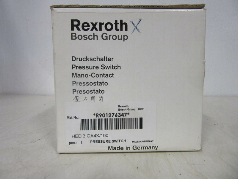 Rexroth HED 3 0A40/100 Druckschalter R901276347 pmax=110 Bar