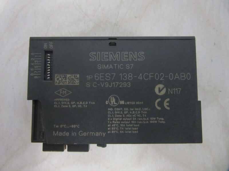 SIEMENS SIMATIC S7 6ES7 138-4CF02-0AB0