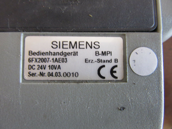 Siemens Sinumerik Bedienhandgerät 6FX2007-1AE04 Hand-Held Controller E-Stand B