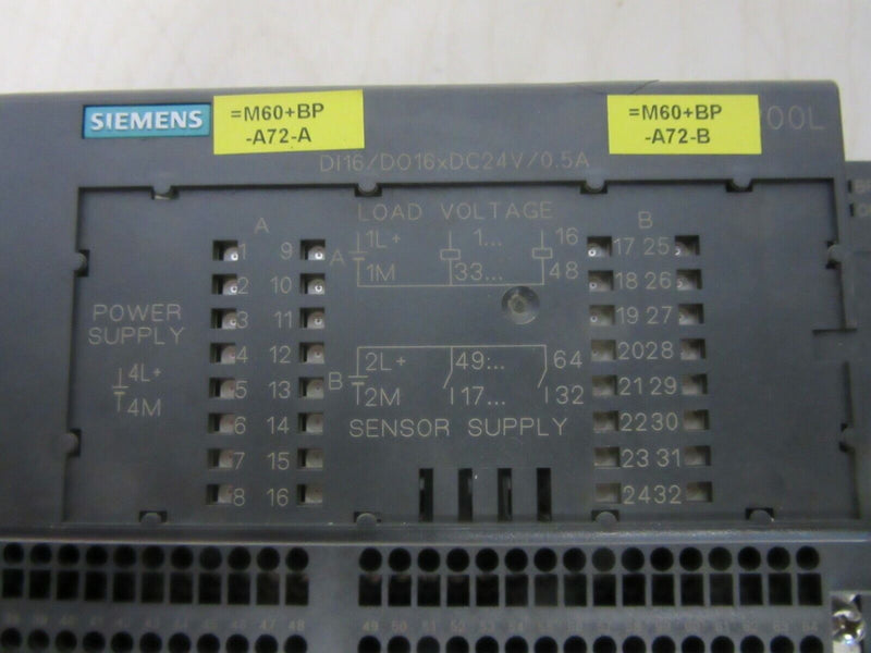 Siemens 133-1BL01-0XB0 ET 200L +193-1CL00-0XA0 TB32L