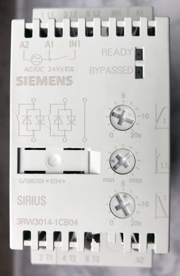 Siemens Sanftstarter  3RW3014-1CB04   -gebraucht, used, Gehäusebeschädigung