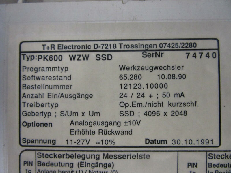TR Electronic PK600 WZW SSD