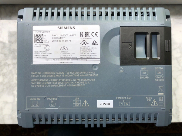 SIEMENS SIMATIC TP700 Comfort Panel TOUCH 6AV2 124-0GC01-0AX0 -gebraucht, used-