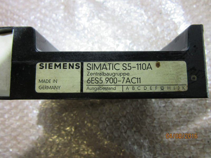 SIEMENS SIMATIC S5-110A 6ES5 900-7AC11 - used -