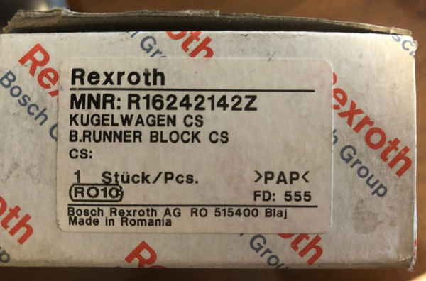 Rexroth R16242142Z Kugelwagen CS, Ball Runner Block