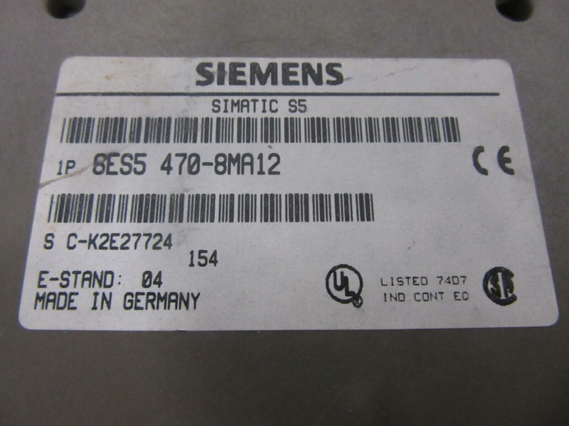 Siemens Simatic S5 Analog Output 6ES5 47-8MA12 E-Stand: 04