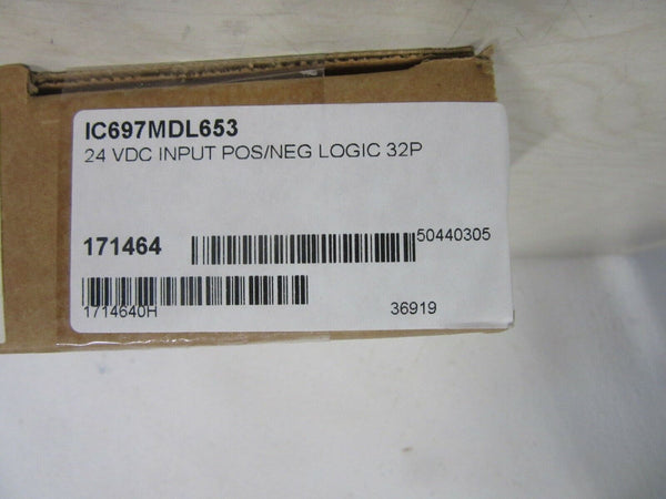 GE Fanuc IC697MDL653H Discrete Logic Input MDL 24VDC 32PT POS/NEG