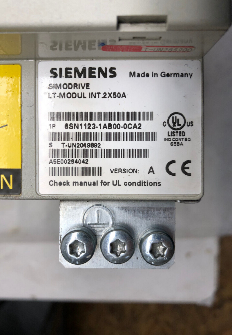 Siemens 6SN1118-0NK01-0AA0 Version A SIMODRIVE Steuergerät m. Simodrive LT-Modul