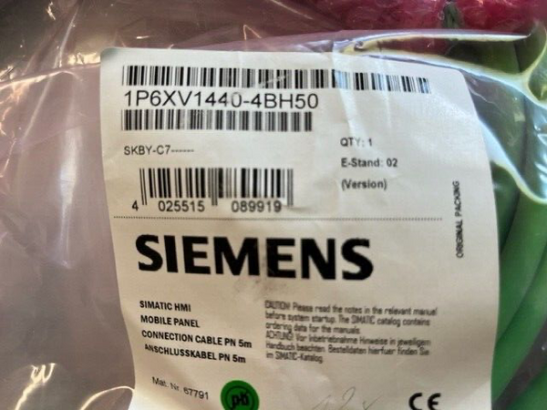 SIEMENS 1P6XV1440-4BH50 SIMATIC HMI CONNECTION CABLE 5m