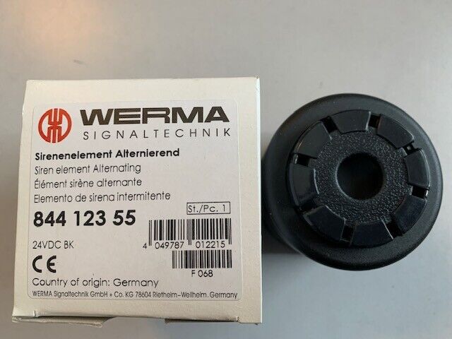 WERMA Sirenenelement Alternierend 844 123 55 24VDC Schwarz/Black