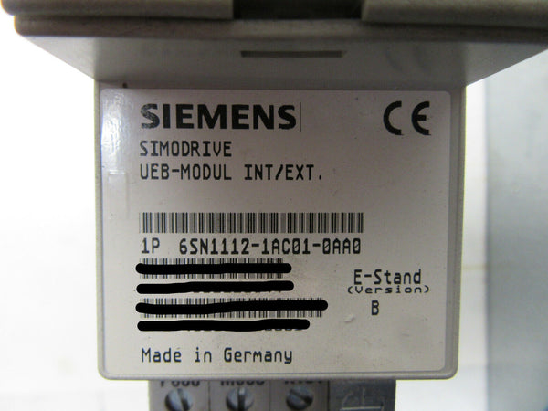 Siemens SIMODRIVE UEB Modul 6SN1112-1AC01-0AA0 E-Stand: B