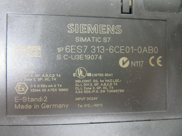 SIEMENS SIMATIC S7 6ES7 313-6CE01-0AB0