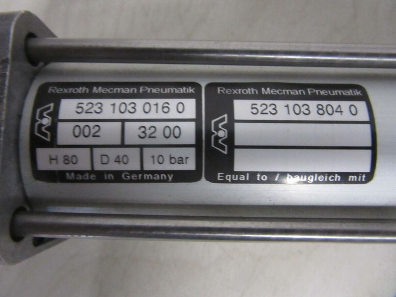 Rexroth 523 103 016 0 Pneumatikzylinder H 80 D 40 10 bar