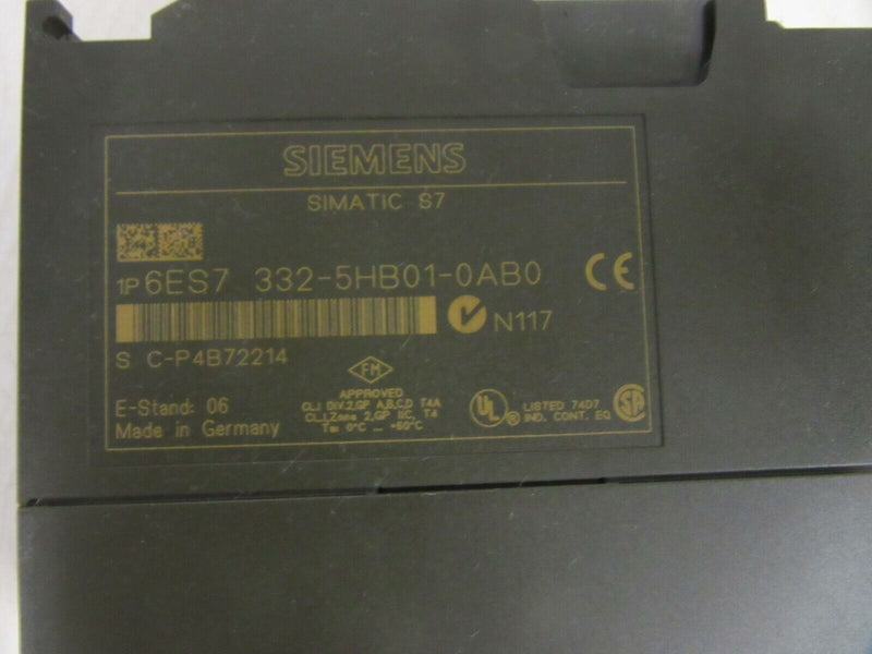 Siemens Simatic S7 6ES7 332-5HB01-0AB0 E-Stand:6