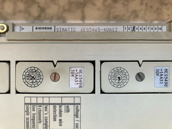 Siemens Simatic 6ES5465 4UA12 Analogeingabe E-Stand: 03