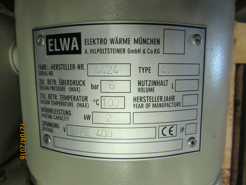 Elektro Durchlauferhitzer ELWA 4603 | 6,5L Nutzinhalt | 2kW