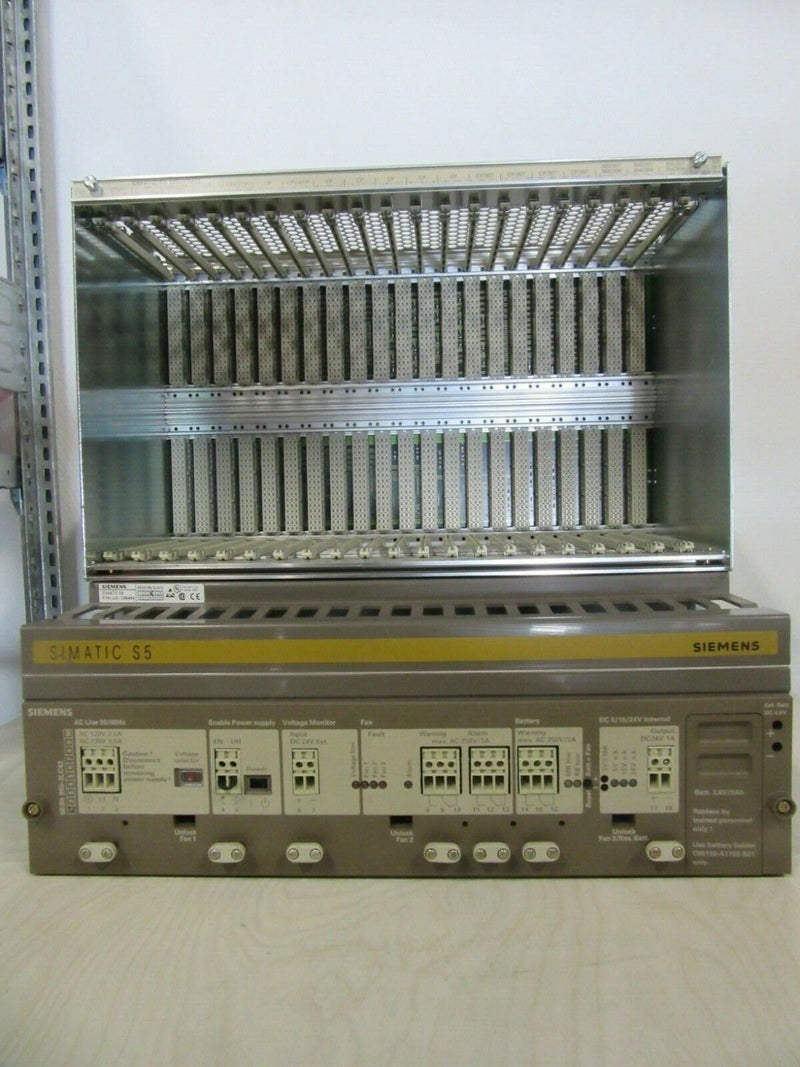 Siemens Simatic S5 6ES5183-3UA13  Rack  6ES5955-3LC42