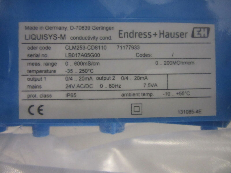 Endress+Hauser Liquisys-M CLM253-CD8110 Messumformer