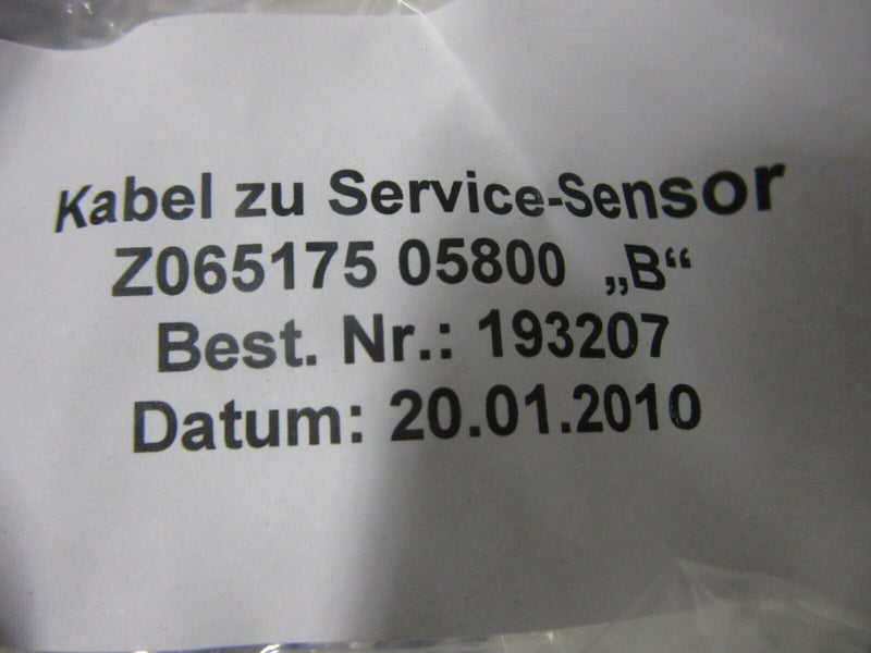 3 Stück/ 3 pieces Stäubli Sargans AG Kabel zu Service-Sensor Z065175 05800 "B"