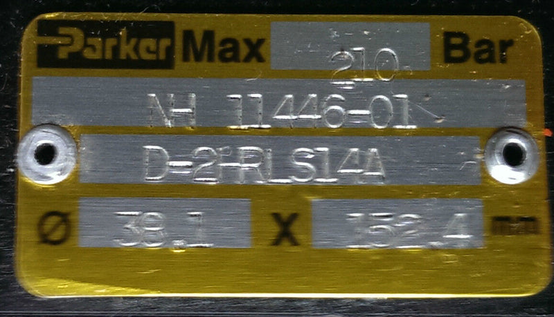 Parker Max NH 11446-01 Zylinder 38,1x152,4 -  max. 210 bar