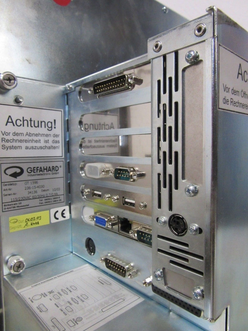 Gefahard GT 1596 236-15-4030 Display Operator Panel