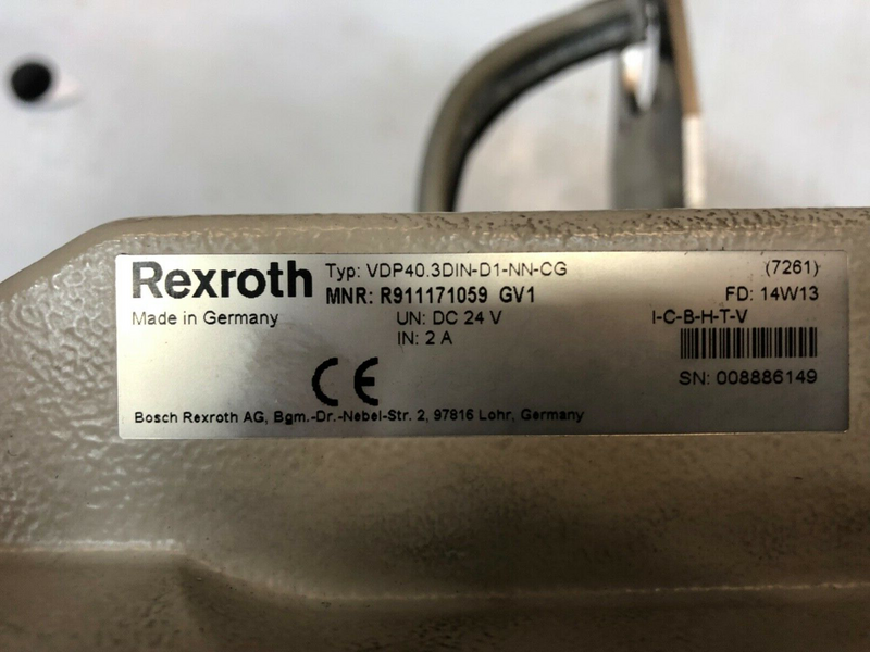 REXROTH VDP40.3DIN-D1-NN-CG Steuereinheit Display R91171059GV1 DC24Volt