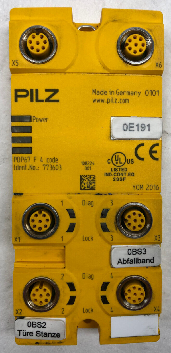 PILZ PDP67 F4 code 773603 Passivverteiler