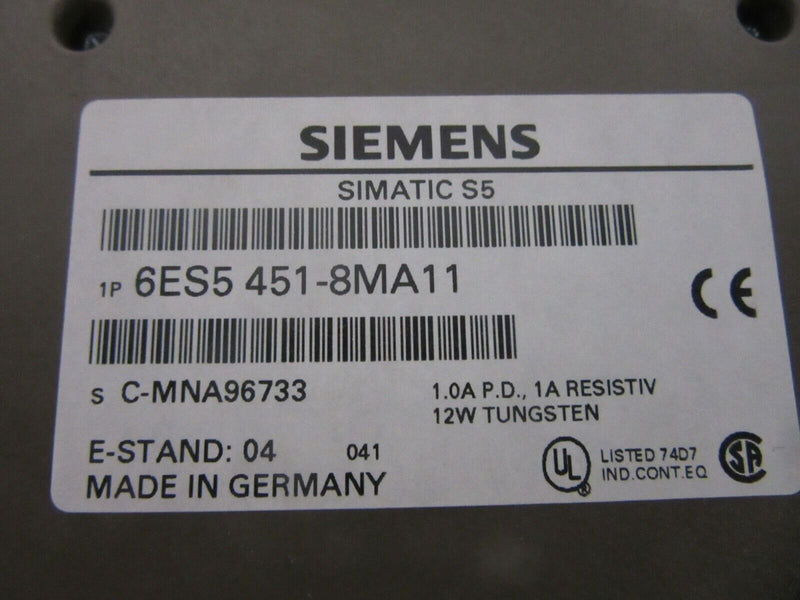 Siemens Simatic 6ES5 451-8MA11 Digital Output Module E-Stand:04