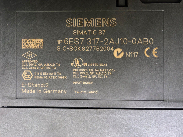 Siemens SIMATIC S7-300  6ES7 317-2AJ10-0AB0 -used-