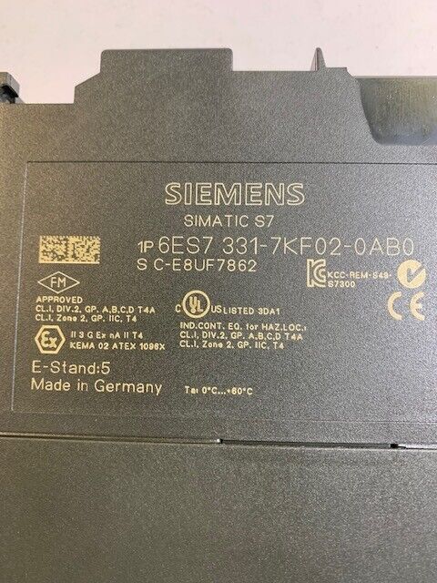 Siemens 6ES7 331-7KF02-0AB0  E-Stand 5