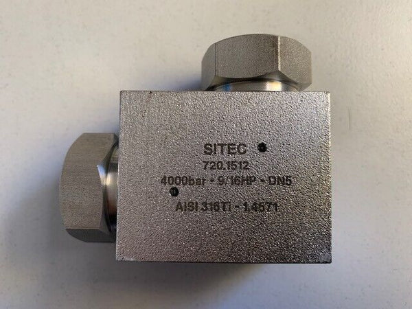 Sitec Fitting Winkelstücke – Elbows Nr. 720.1512 4000bar 9/16HP-DN6